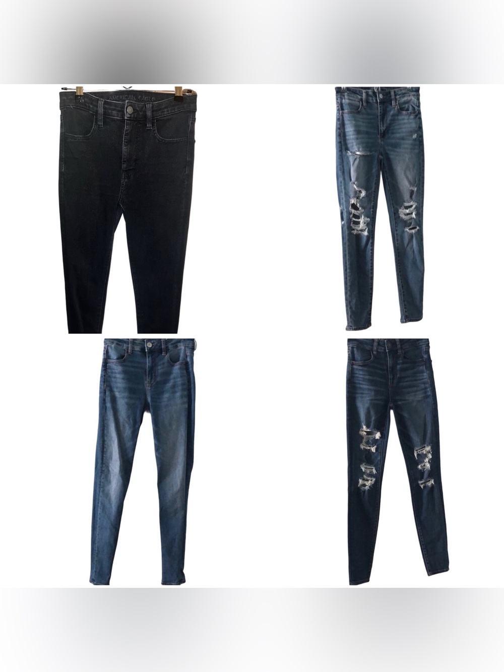 American Eagle High Rise Skinny Jeans Bundle of 4. Great Condition, US2.